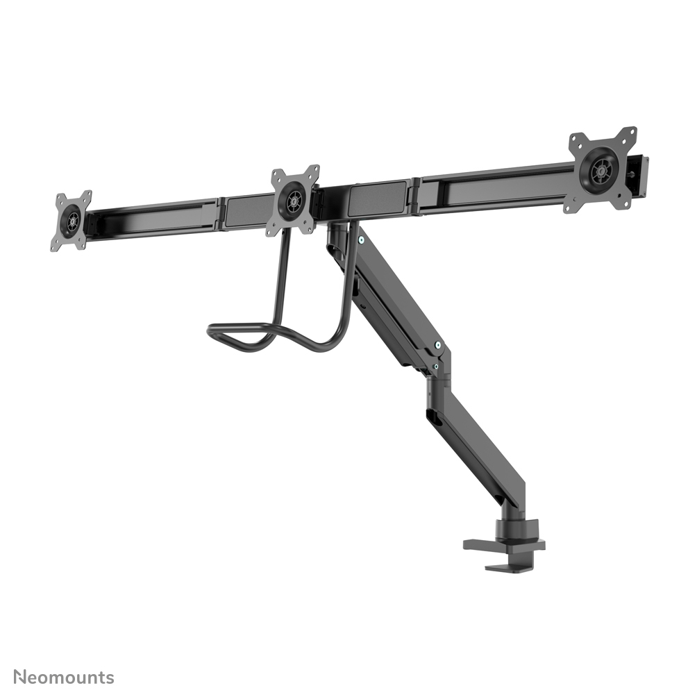 Neomounts NM-D775DX3BLACK Braccio per monitor 17-27" - molla a gas - Topfix - 180°-stop